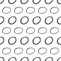 Seamless pattern with sketch circles shape vector
