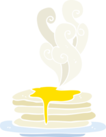 platt Färg illustration av stack av pannkakor png