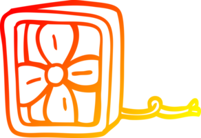 warm gradient line drawing of a cartoon electric fan png