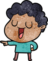 hombre de dibujos animados riendo señalando png