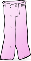 dessin animé paire de pantalons roses png