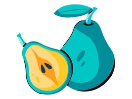 fresh pear fruit design with modern illustration concept style for badge farm agriculture sticker illustration vector