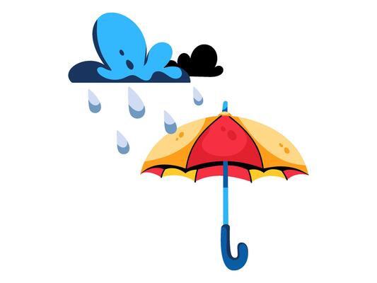 weather element season design with modern illustration climate concept style for atmospheric condition
