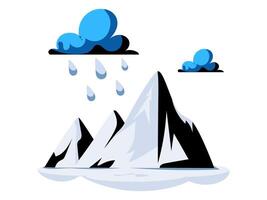 weather element season design with modern illustration climate concept style for atmospheric condition vector