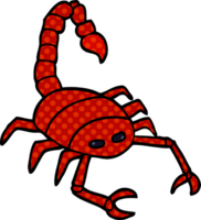 cartoon doodle of a scorpion png