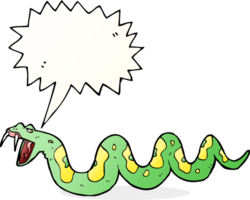 cartoon poisonous snake with speech bubble png