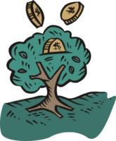 Money tree illustration png