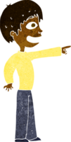 cartoon grinning boy pointing png