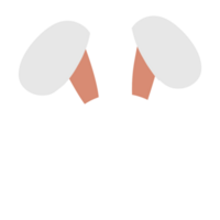 Bunny ear icon illustration png