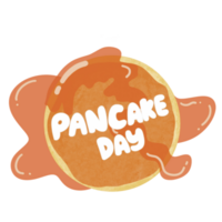 Pancakes day illustration png