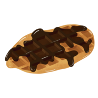 gofre chocolate ilustración png