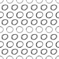 Seamless pattern with sketch circles shape vector