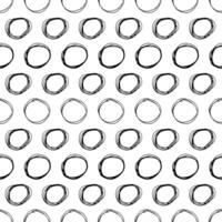 Seamless pattern with sketch circles shape vector