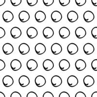 Seamless pattern with sketch circles shape vector