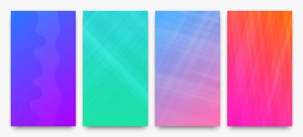 Modern colorful gradient background with lines vector