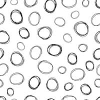 Seamless pattern with sketch circles shape vector