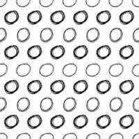 Seamless pattern with sketch circles shape vector