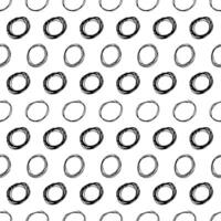 Seamless pattern with sketch circles shape vector