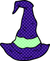 caricatura, garabato, bruja, sombrero png