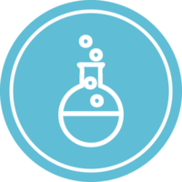 vetenskap experimentera cirkulär ikon symbol png