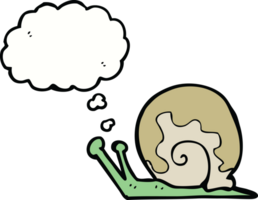 cartoon snail with thought bubble png