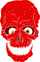 cartoon spooky skull png