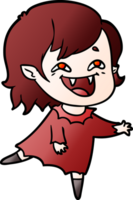 Cartoon lachendes Vampirmädchen png