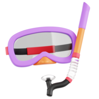 snorkel 3d illustration png