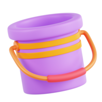 Bucket 3D Illustration png