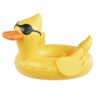 Ente schwimmen Ring 3d Illustration png