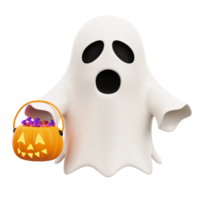 Ghost with Candy 3D Icon png