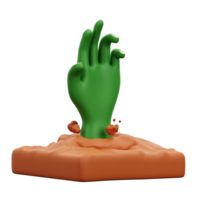 Zombie Hand 3D Icon png