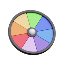 Couleur roue 3d illustration png