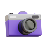 illustrazione 3d della fotocamera png