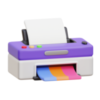 Printer 3D Illustration png