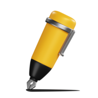 Fountain Pen 3D Icon png