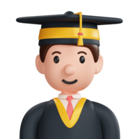 Graduate Student 3D Icon png