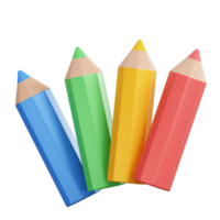 Couleur crayon 3d icône png