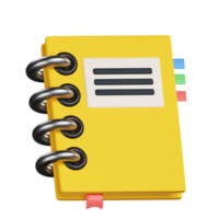 Note Book 3D Icon png