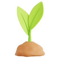 Sprout 3D Icon Illustration png