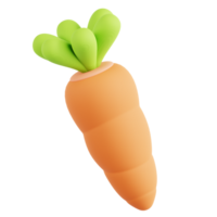 carota 3d icona illustrazione png