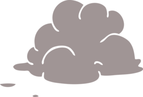 dessin animé doodle nuage d'orage png