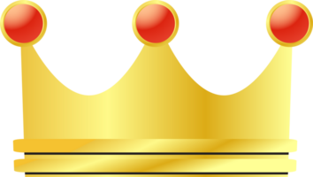 The Gold Crown for king or royalty concept png