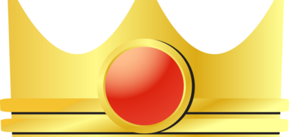 The Gold Crown for king or royalty concept png