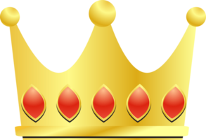 The Gold Crown for king or royalty concept png