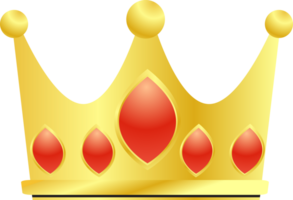 The Gold Crown for king or royalty concept png