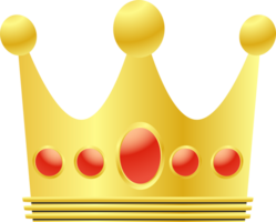 das Gold Krone zum König oder Lizenzgebühren Konzept png