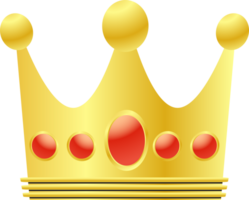 The Gold Crown for king or royalty concept png