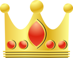 The Gold Crown for king or royalty concept png