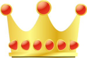 das Gold Krone zum König oder Lizenzgebühren Konzept png